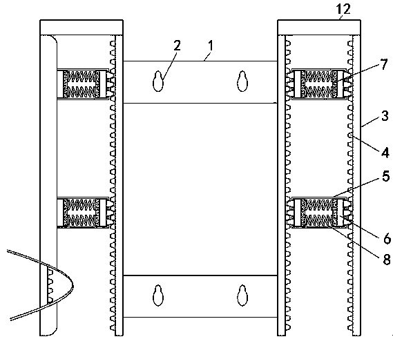 Folding type engine suspension installing structure