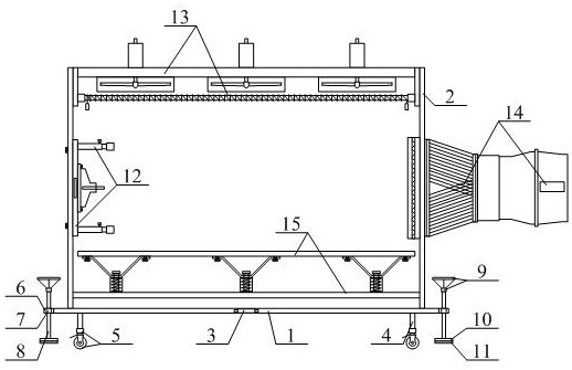 Electrostatic dust removal device for electromechanical equipment