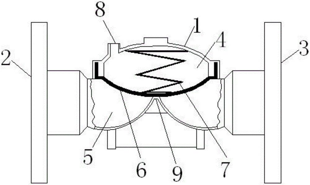 Novel V-type diaphragm valve