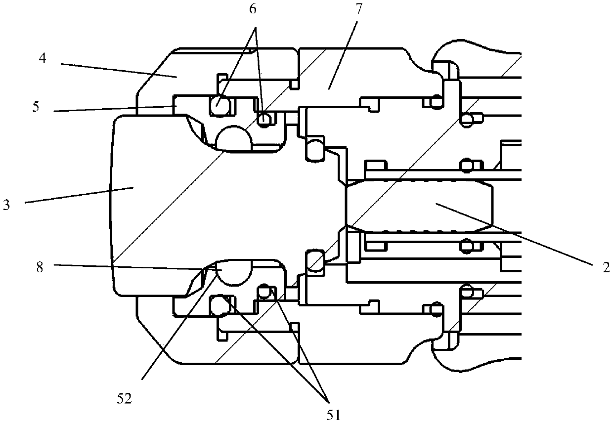 Baric ballistic shock wave therapeutic apparatus with shock head buffering structure