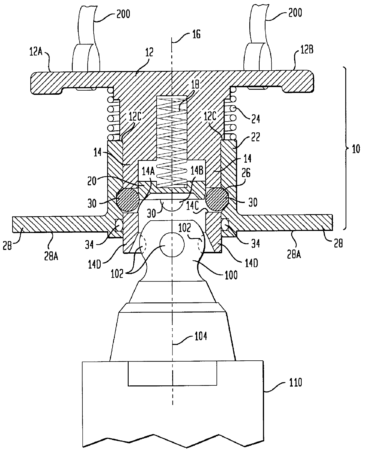 Water-impact release mechanism