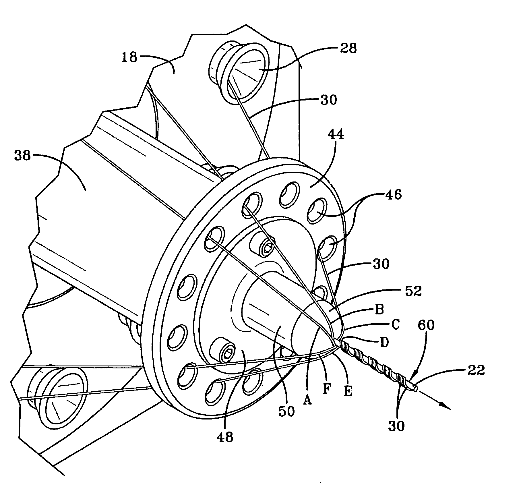 Mandrel for a tubular strander