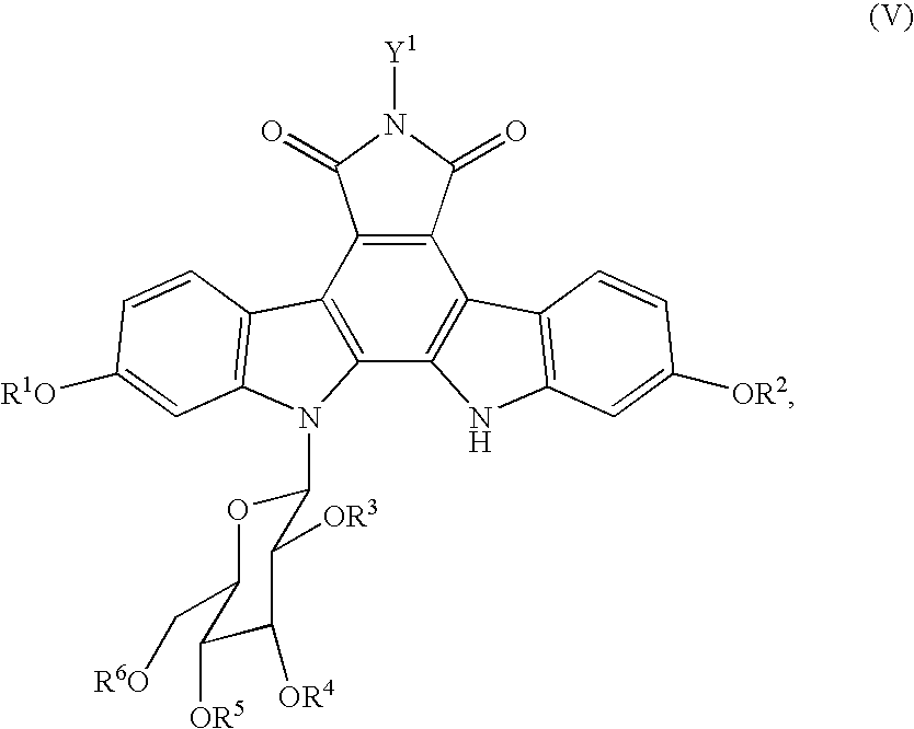 Process for producing indolopyrrolocarbazole derivative