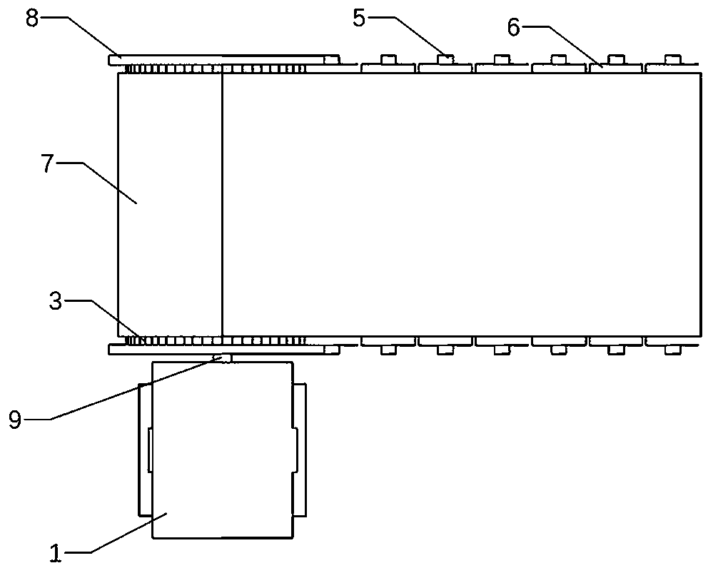 Travelator suitable for underground aerial passenger device