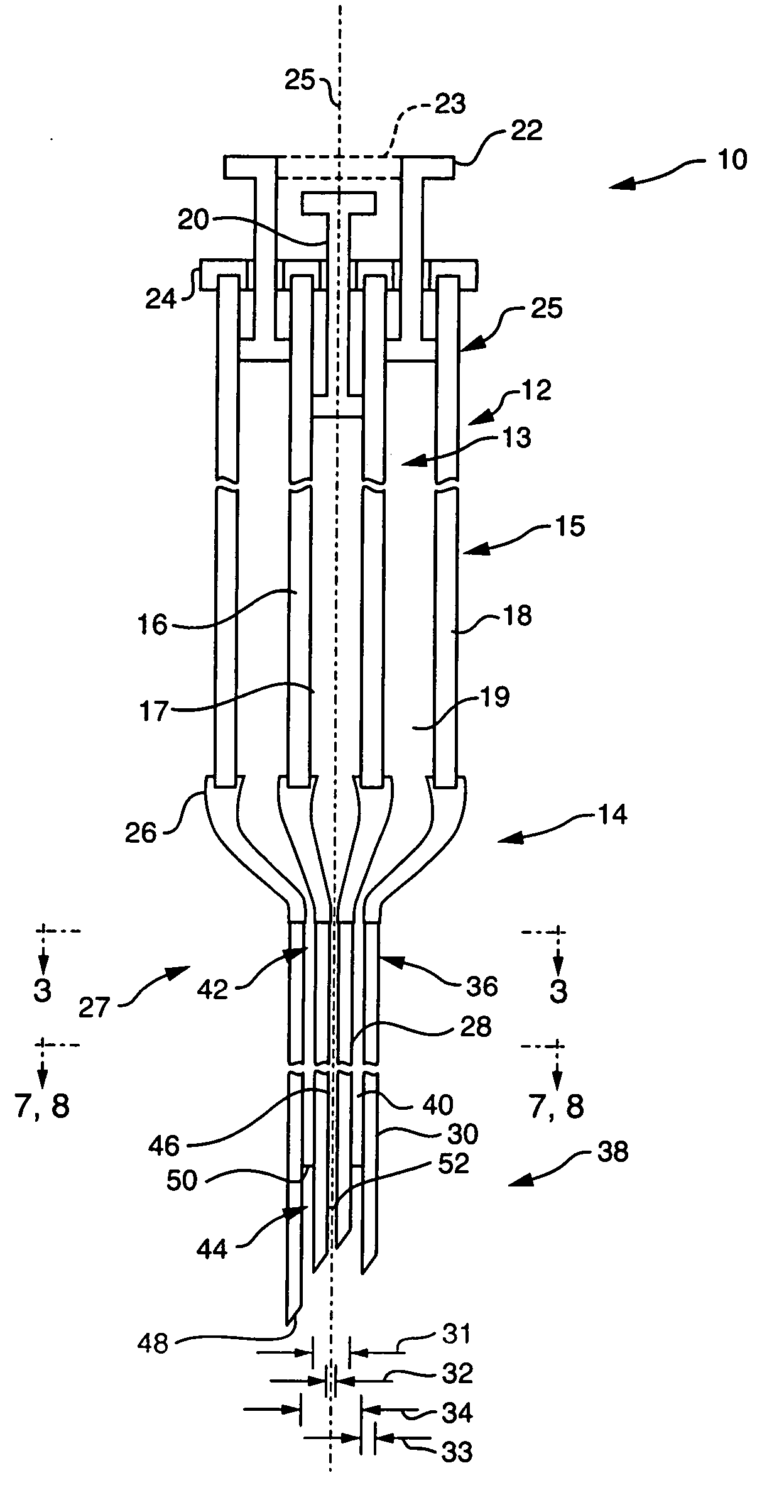 Multi-lumen injection apparatus