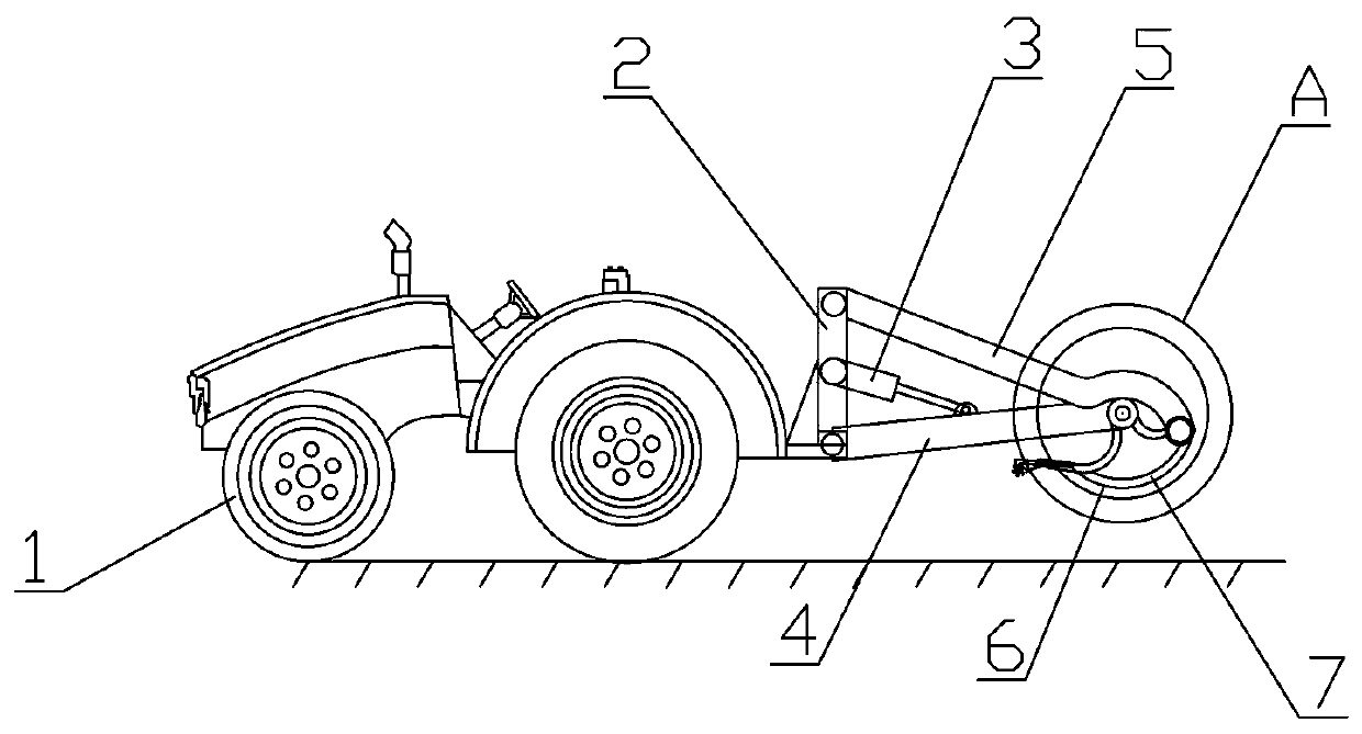 Suspended turf transplanting machine