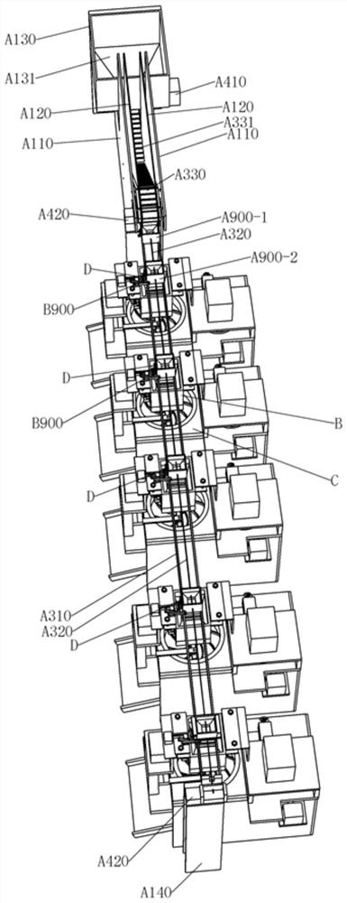 A conveying module and its automatic tea rolling machine