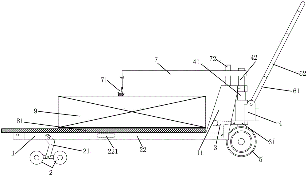 Combined-type energy-storing-device-self-service-replacing electric vehicle