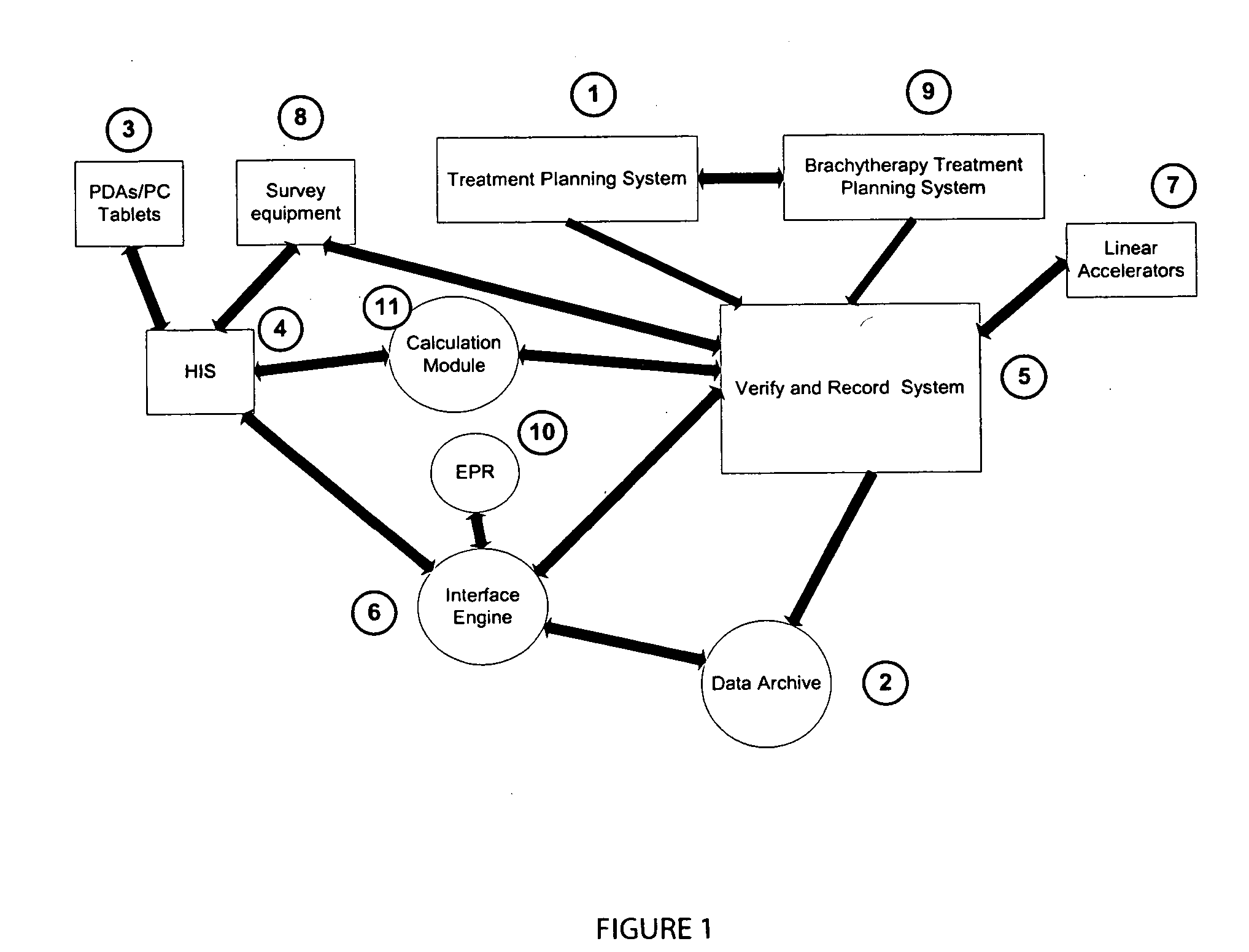 System for processing patient radiation treatment data