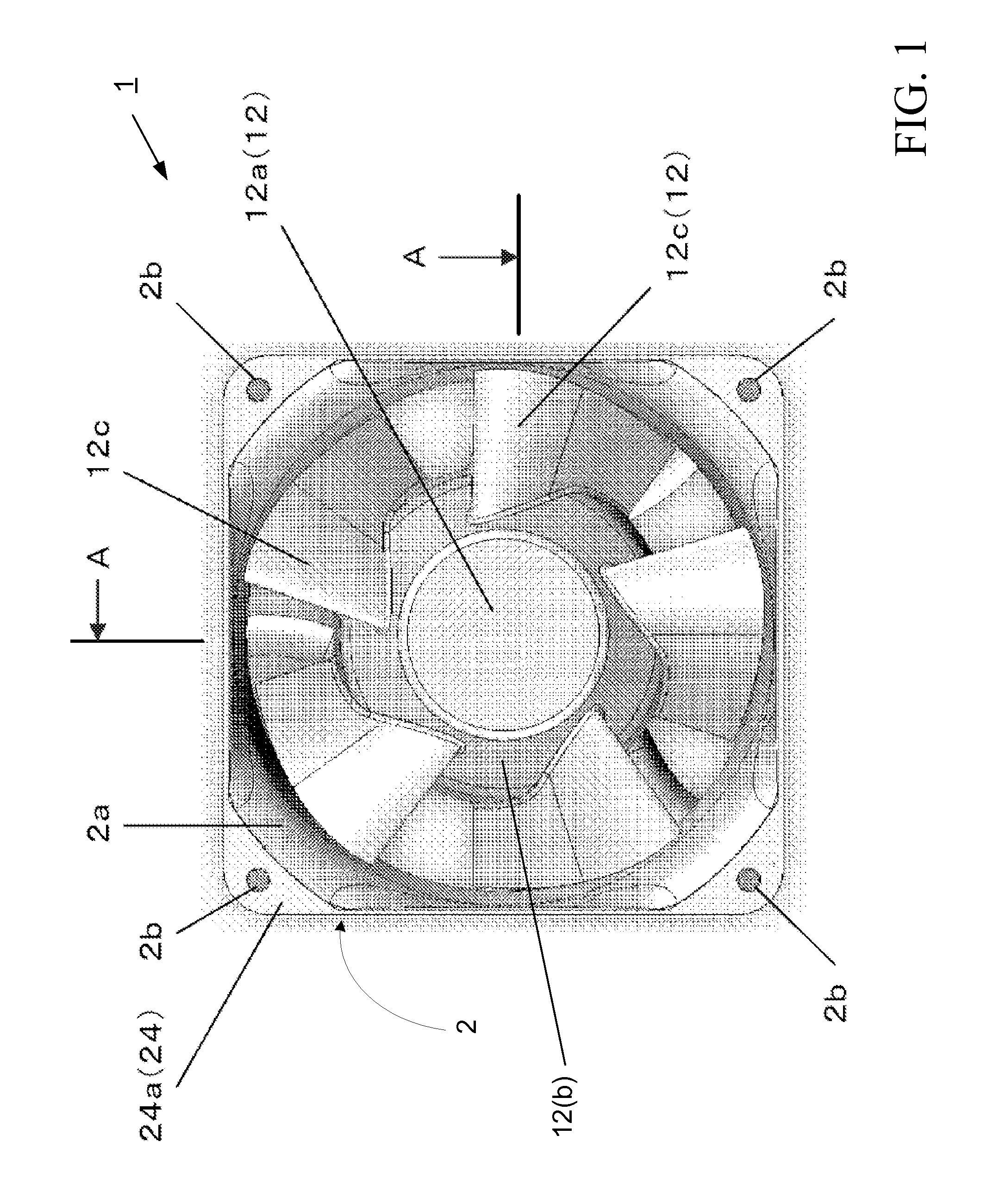 Fan with area expansion between rotor and stator blades