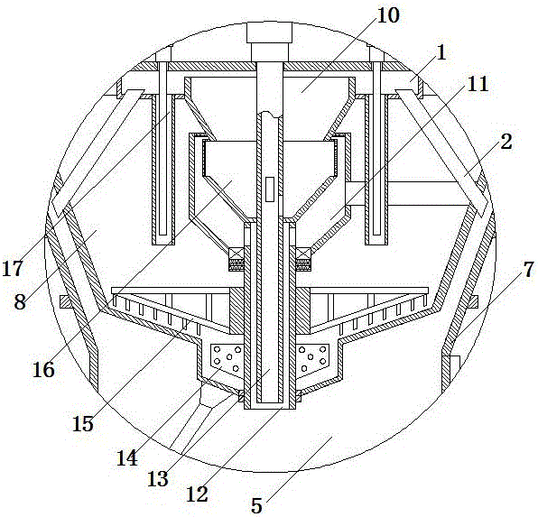 High-efficiency classification thickener for tailings slurry