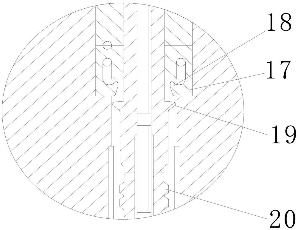 Plastic uptake mold flow rate adjusting device