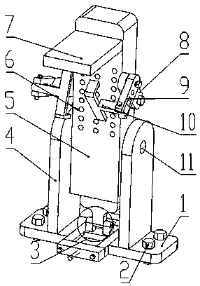 Fixing bracket for rotor measuring meter used in pumped storage power station