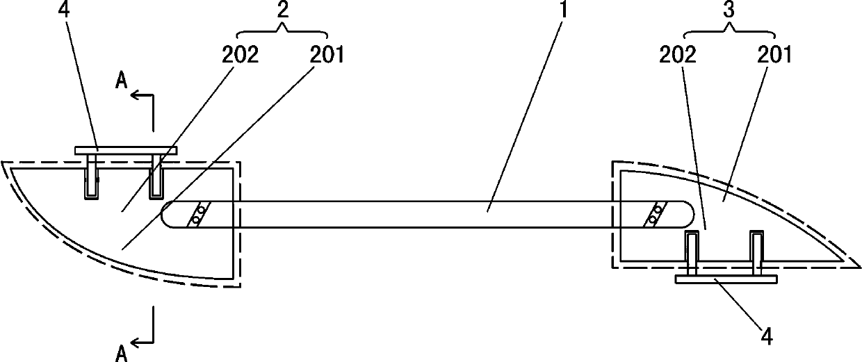 A double-ended scalpel with a protective sheath