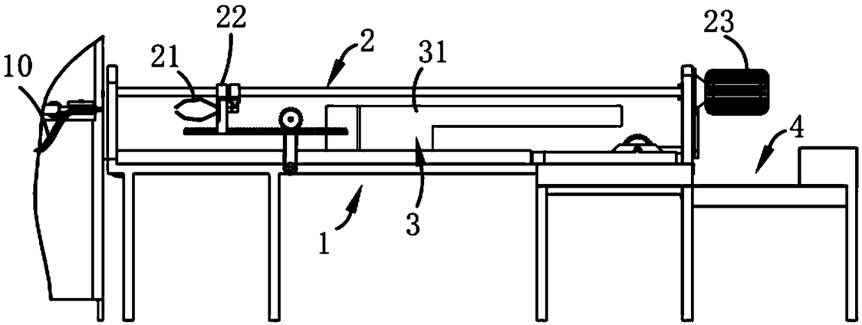 Automatic beam splitting equipment for linen yarn production