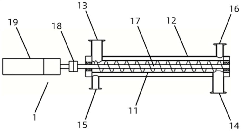 Constant temperature system for slurry in buffer tank of lithium ion battery coating machine