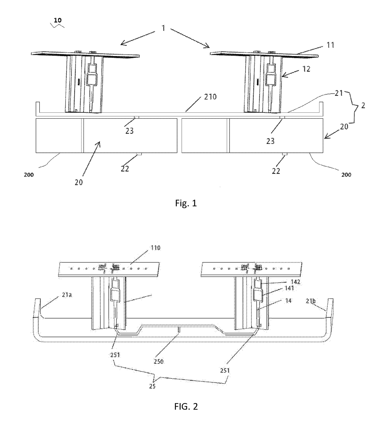 Radiating integrated antenna unit and mutli-array antenna of same