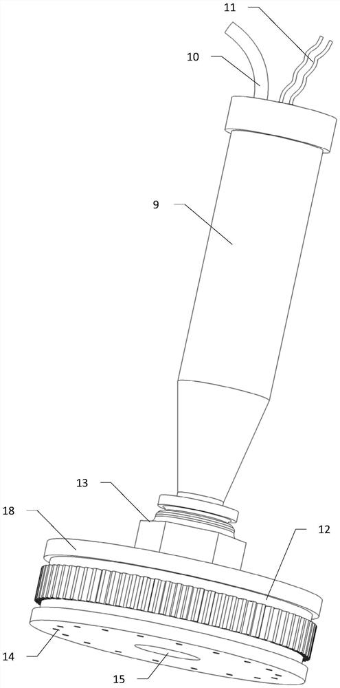 Micro piezoelectric sprayer based on iris turbofan and nozzle aperture regulation and control method