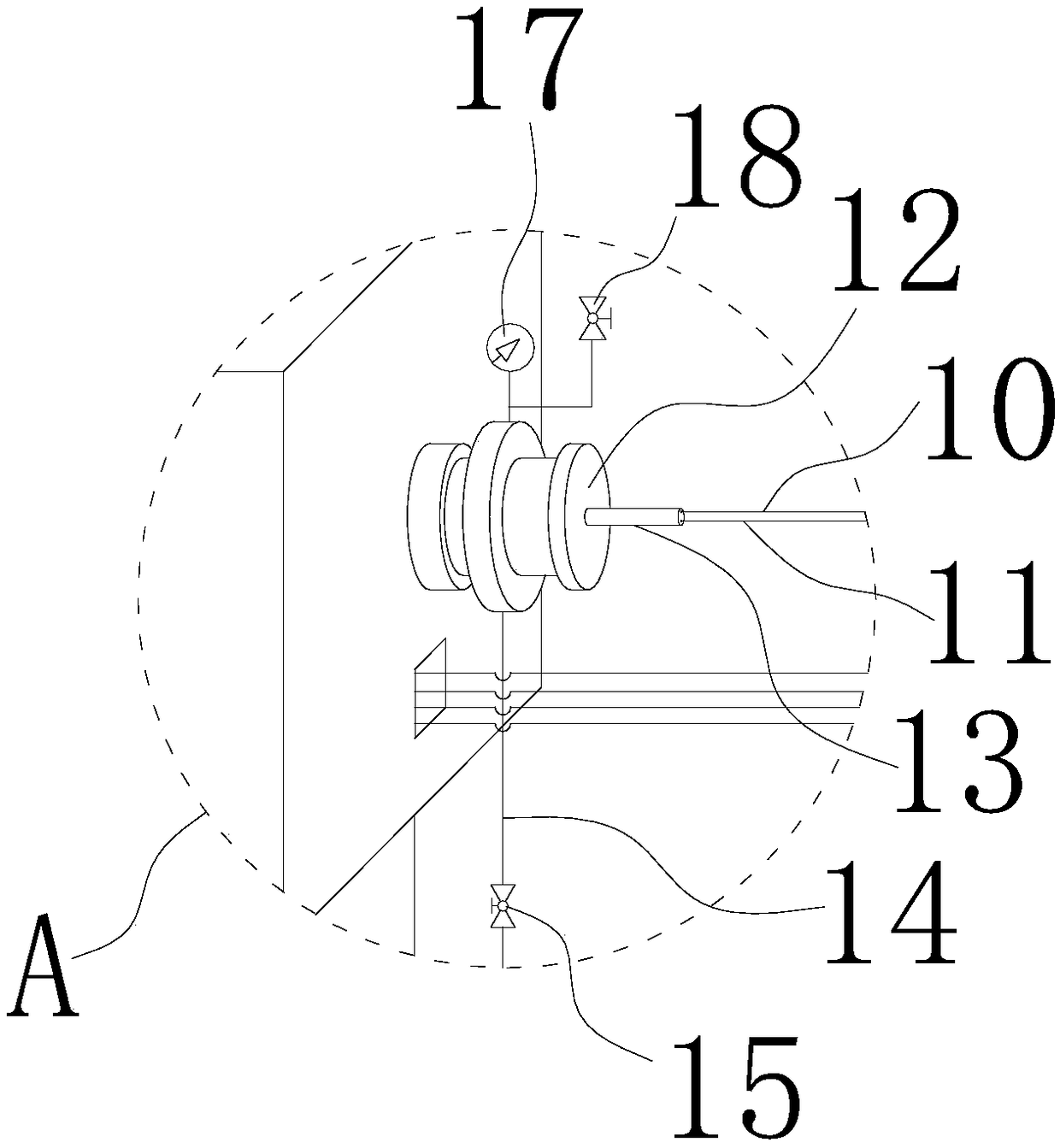 Experimental method for fracturing gas-containing coal body through multi-field coupling controllable shock waves