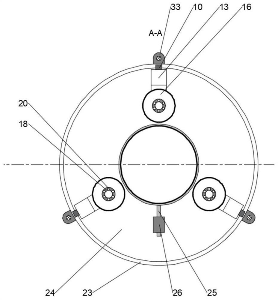 An on-line high-precision intelligent grinding device and method for cold welding layer of wind power generator journal