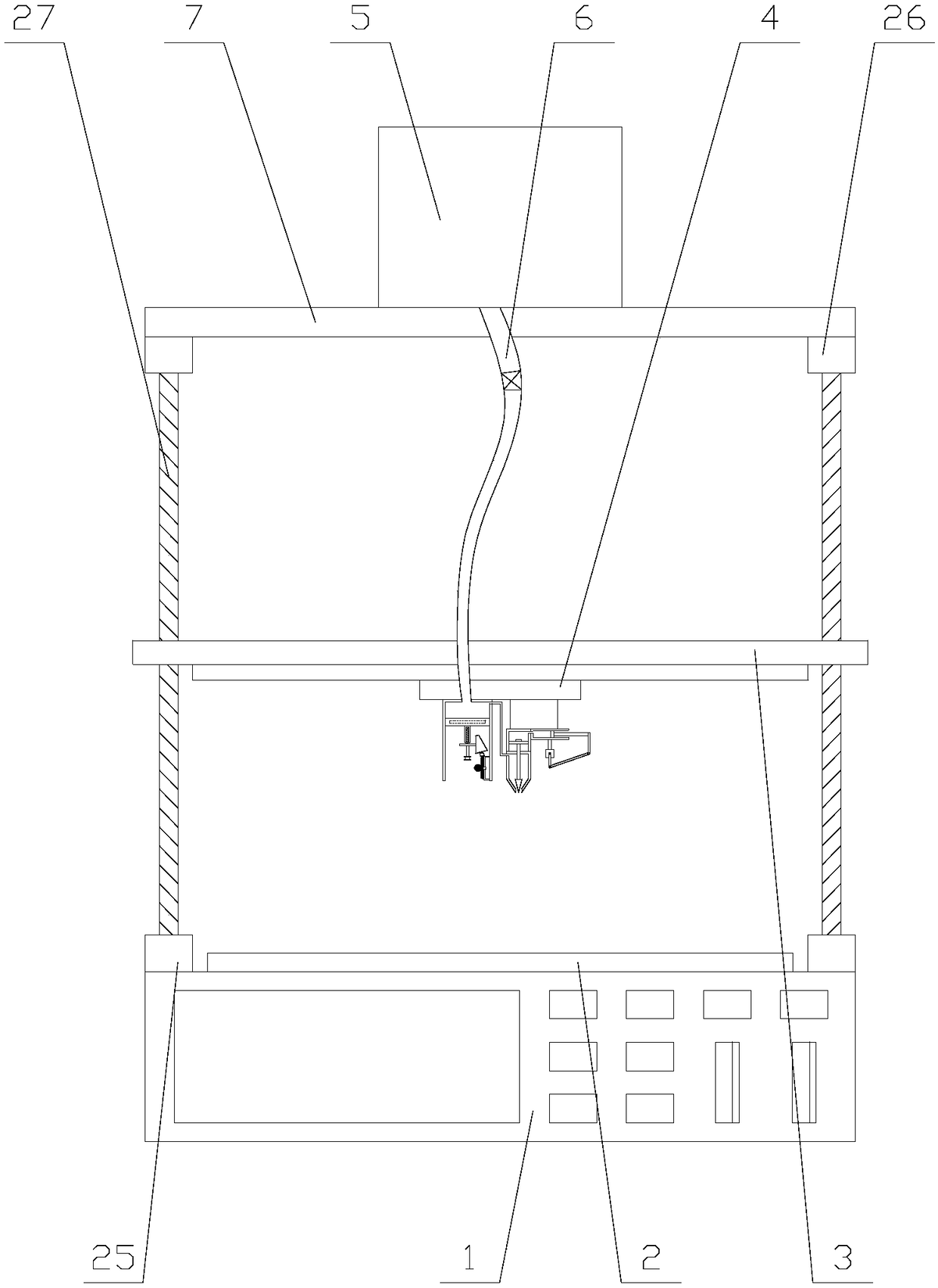 3D printer with adjusting function