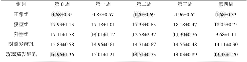 Preparation method of hibiscus sabdariffa fermented milk for reducing blood sugar