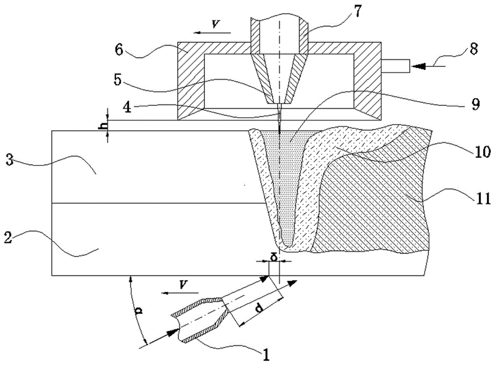 Non-penetration laser welding method