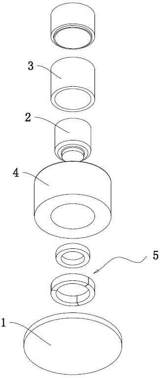 Hard alloy stop block and compression molding process