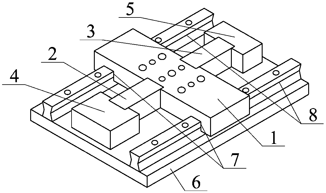 High-frequency resonance piezoelectric inertial drive linear displacement platform