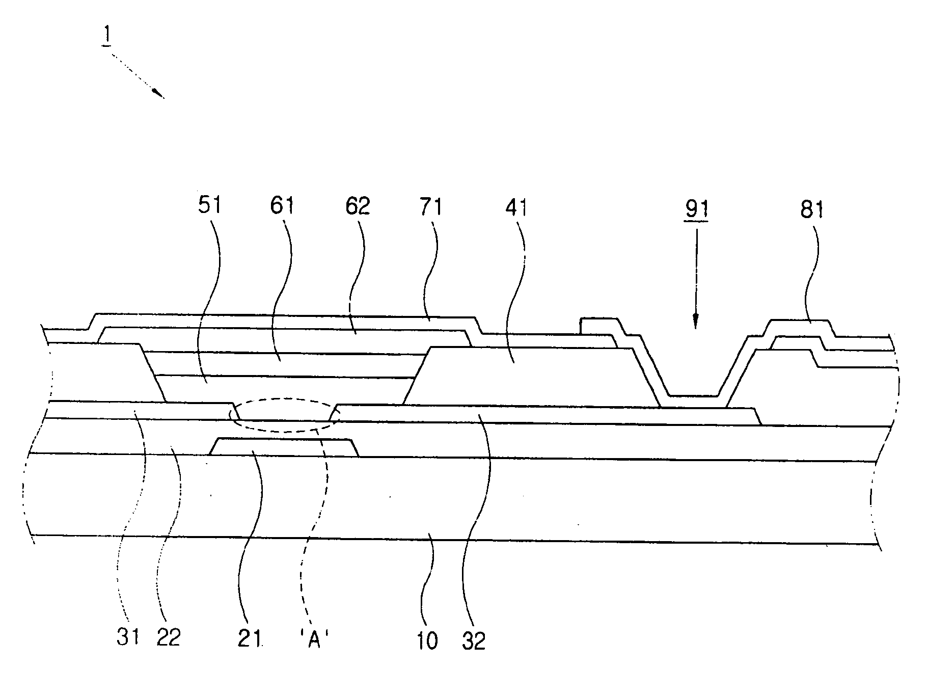 Thin film transistor substrate and method of making the same