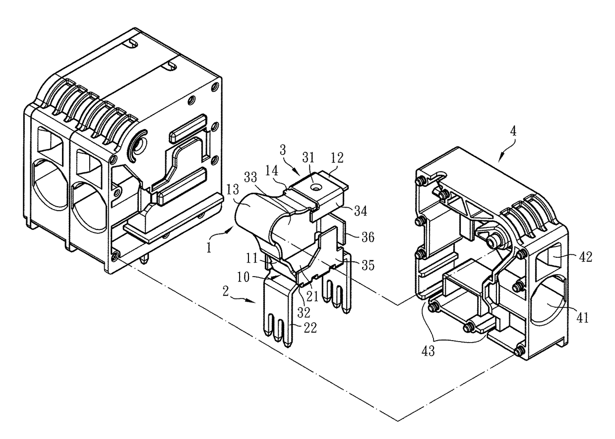 Wire connection terminal structure