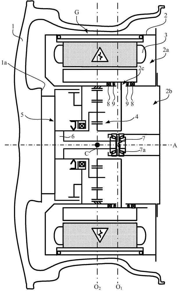 Hub driving assembly