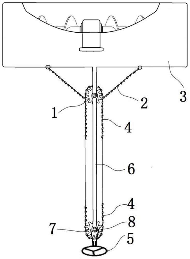 Silt removing head steering device