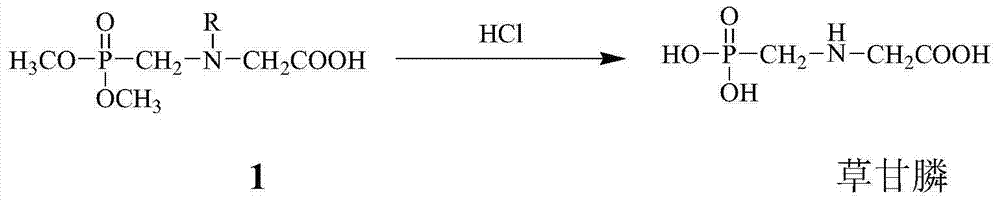 Hydrolysis device for continuously synthesizing glyphosate and application of hydrolysis device