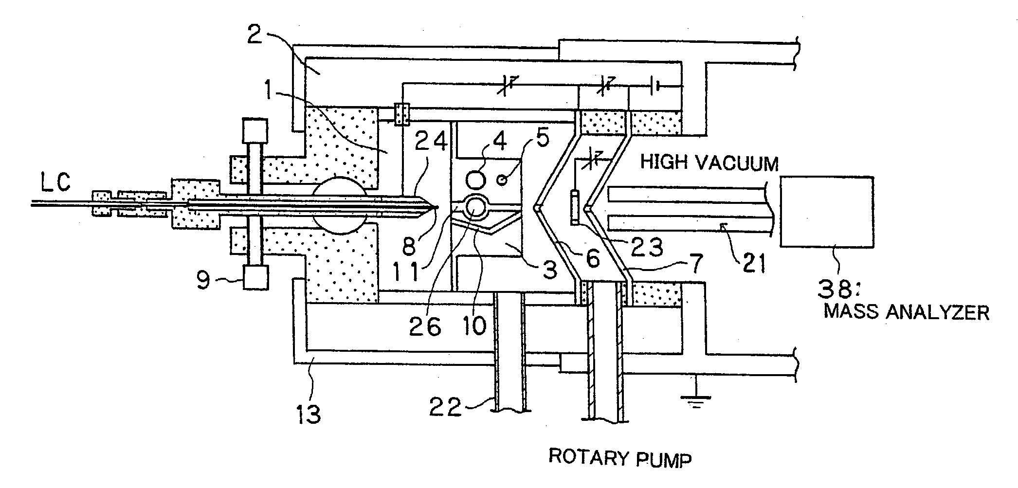 Cold spray mass spectrometric device