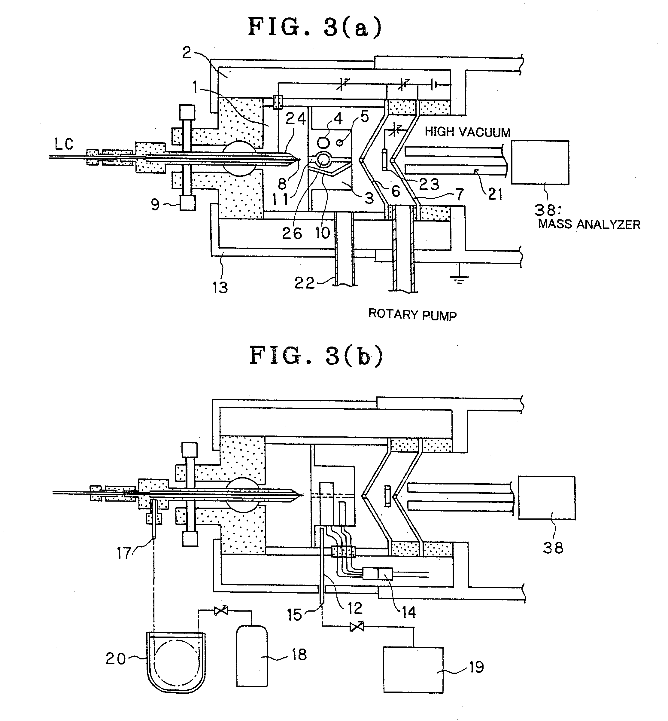 Cold spray mass spectrometric device