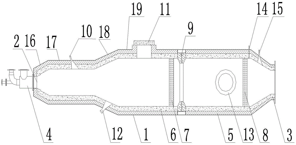 A hydrogen sulfide incinerator