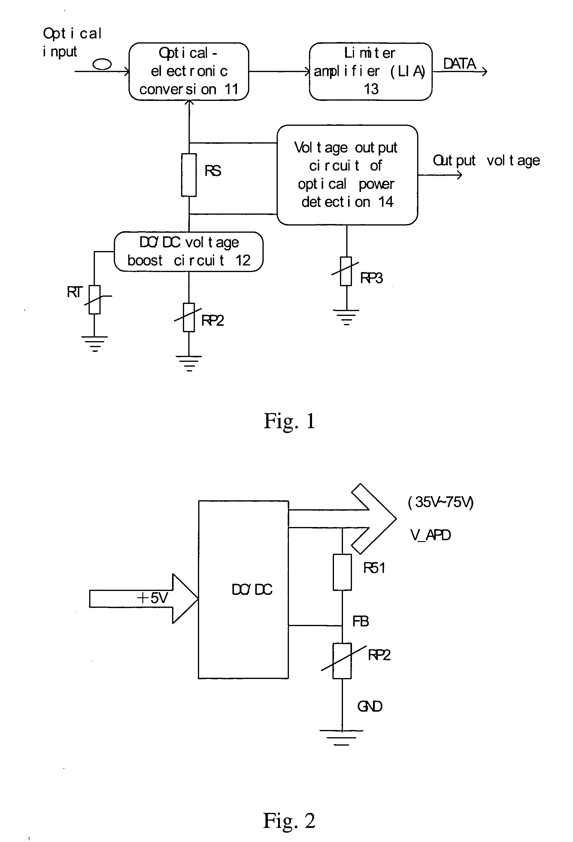 Digital regulated light receive module and regulation method