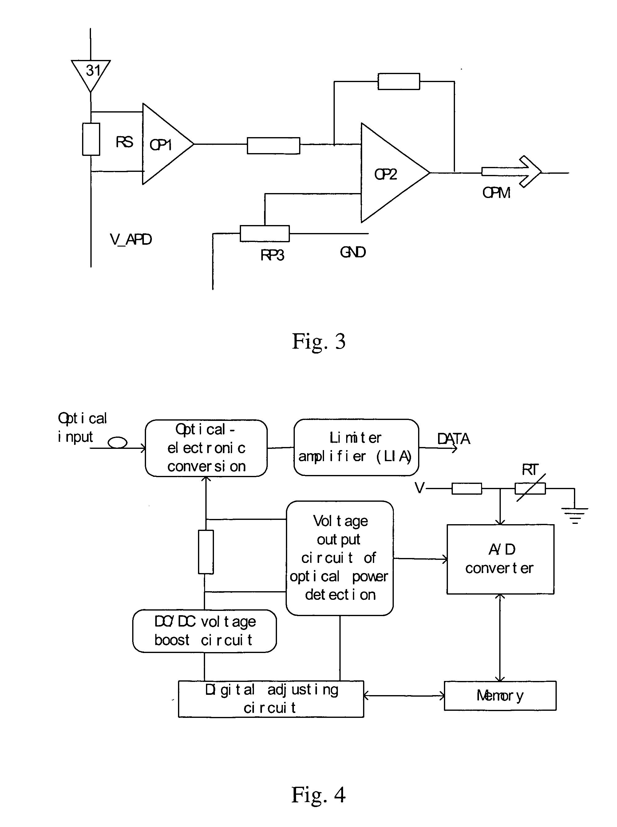 Digital regulated light receive module and regulation method