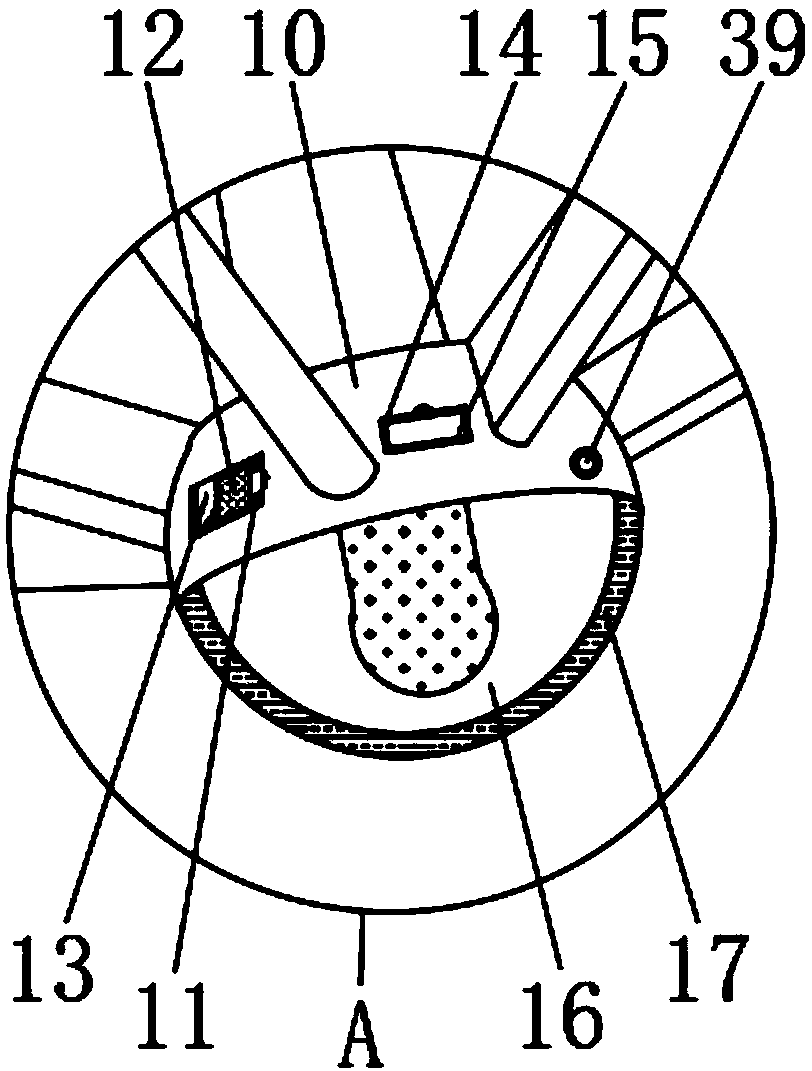 Easy-to-adjust beach sun umbrella