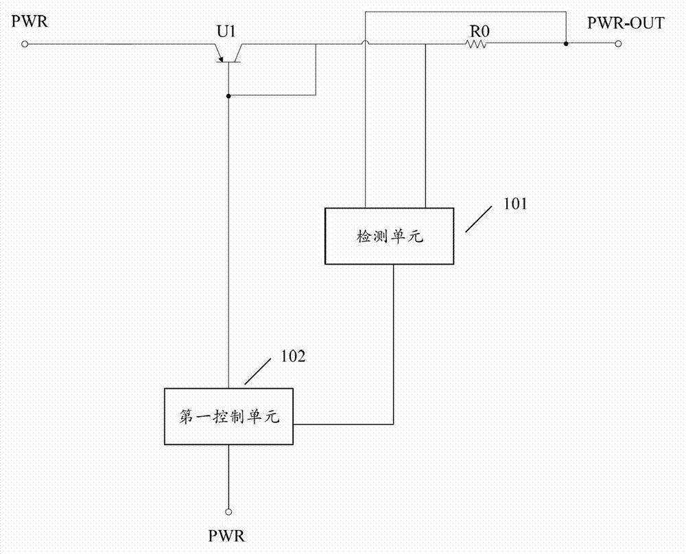 High-end over-current protection circuit