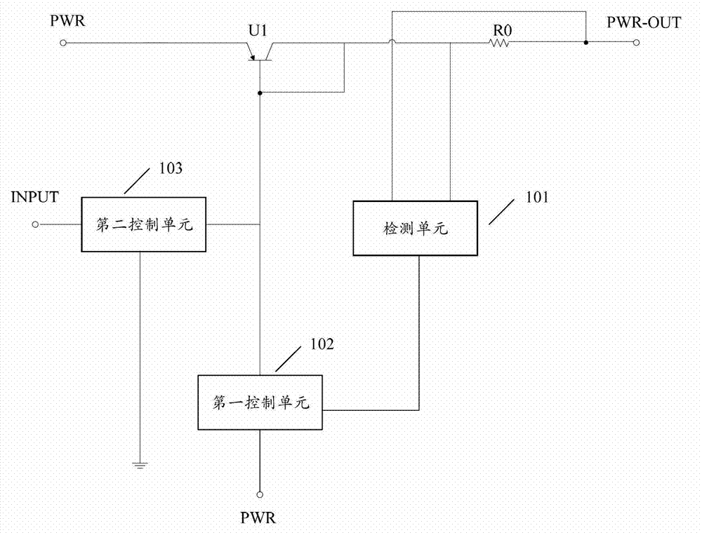 High-end over-current protection circuit