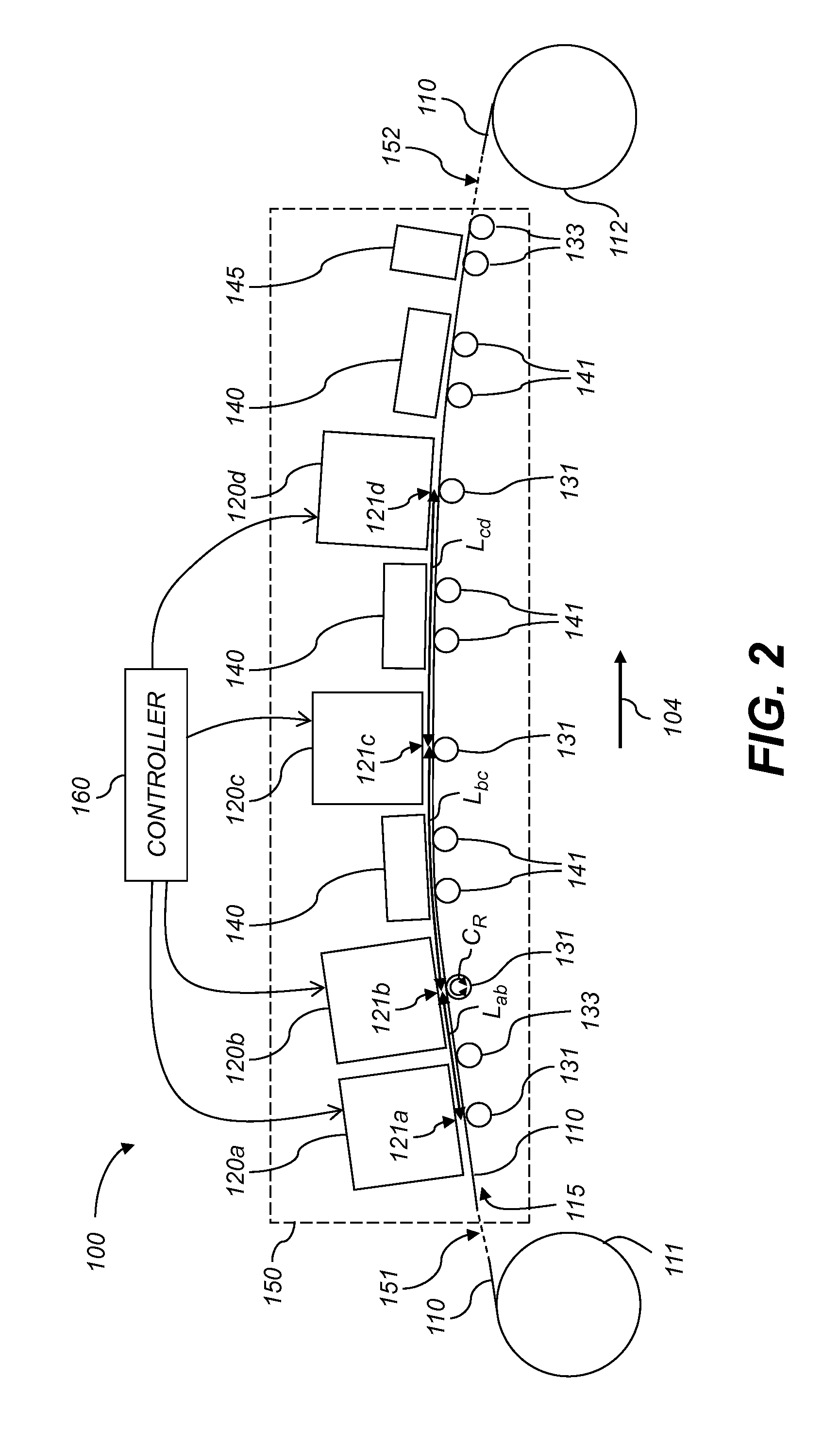 Printing system with span extension member