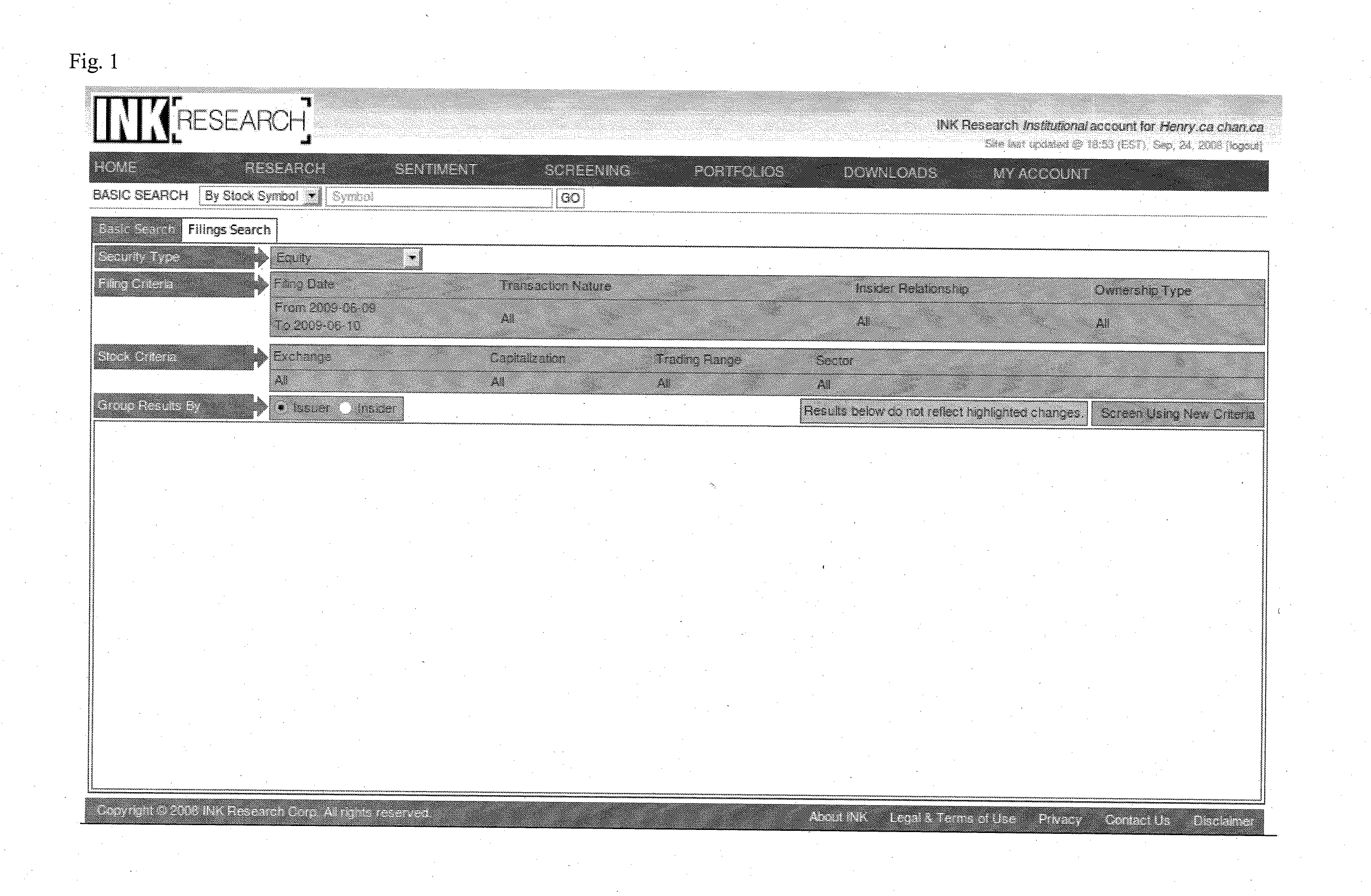 Dynamic Database Filter Method and System