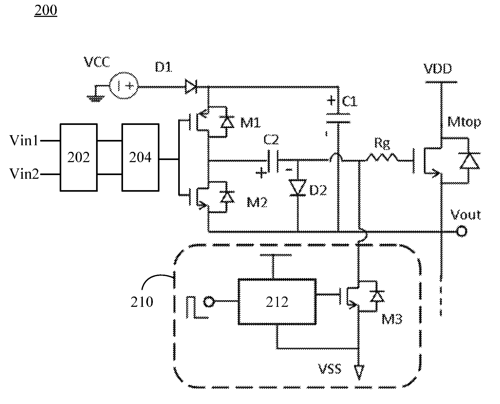 High-side driver circuit