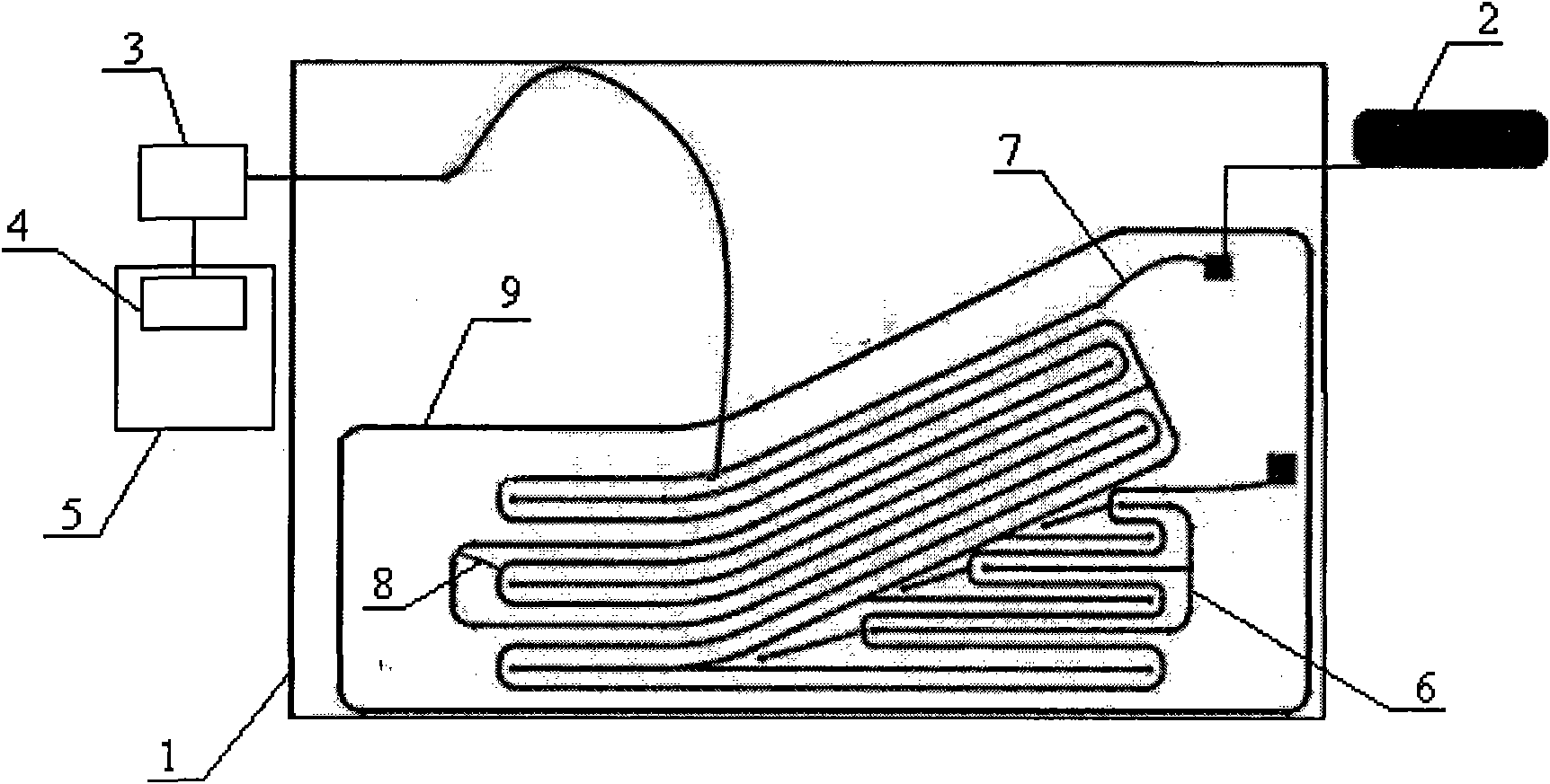 High-sensitivity composite material structure health monitoring system