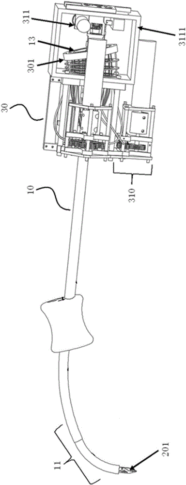 Driving unit used for driving flexible continuum structure