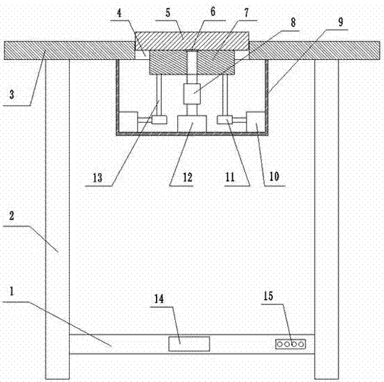 Electric heating tea table with rotatable elevation