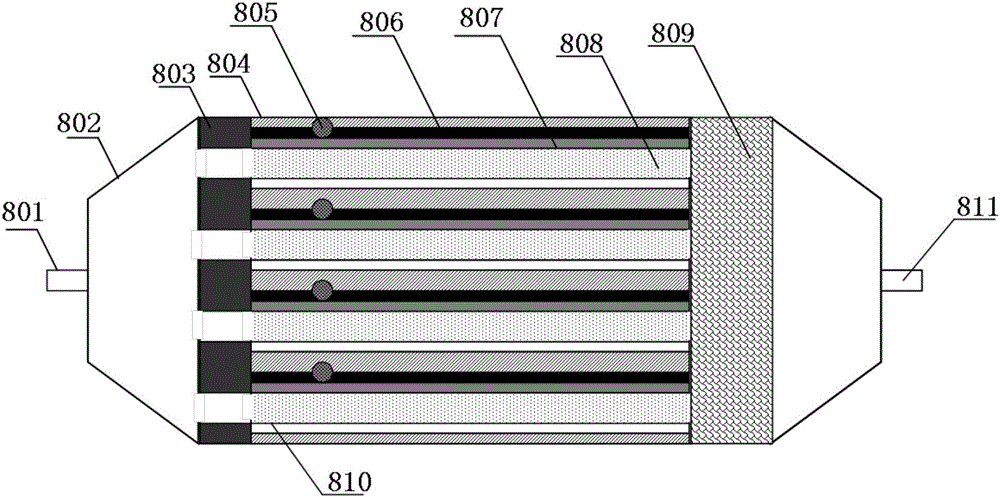 Apparatus for purifying hydrophobic organic waste gas and purifying method therefor