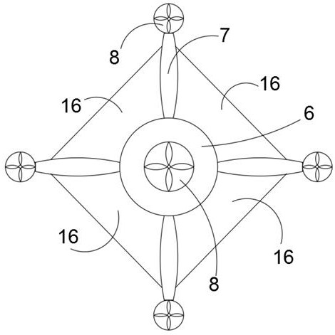 Aircraft with anti-crash function after aerodynamic configuration damage